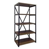 Стеллаж Comforty 90 Лофт дуб тёмно-коричневый фото в интернет-магазине Русалия