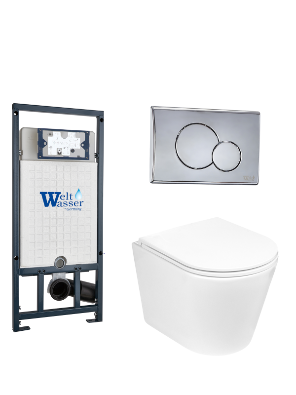 Комплект MARBERG 507 + SALZBACH 043 GL-WT + MAR 507 RD-CR WeltWasser