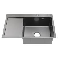 Мойка для кухни Fmark FSC6550Q-R, графит фото в интернет-магазине Русалия