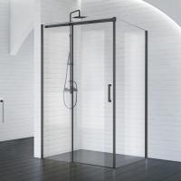 Душевой уголок BelBagno ACQUA-AH-1-140/90-C-Cr 90х140 см, профиль черный, стекло - прозрачное фото в интернет-магазине Русалия