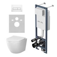 IS110301.801900 ErgoFit Инсталляция с клав M глянц белый с подвес унит Like Aquaspin с сид м/лифт Am.Pm фото в интернет-магазине Русалия