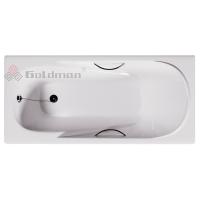 Ванна чугунная Elegant 1700x800x420, с отверстиями под ручки EG17080H Goldman с ножками фото в интернет-магазине Русалия