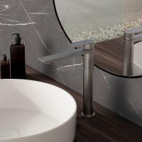 Смеситель для раковины Vogue (SS) VBF-2VS2GM однорычажный, вороненая сталь Vincea фото в интернет-магазине Русалия