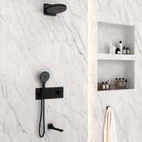 Душевой комплект VSFW-432TI1MB встраиваемый, черный Vincea фото в интернет-магазине Русалия