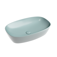 Умывальник чаша накладная овальная (цвет Зеленый Матовый) Element 600*380*138мм CN6049MLG Ceramica Nova фото в интернет-магазине Русалия