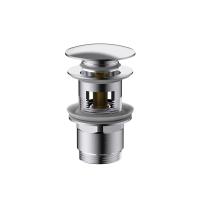 Донный клапан DPU-1B01CH клик-клак G1 1/4, с переливом, хром Vincea фото в интернет-магазине Русалия