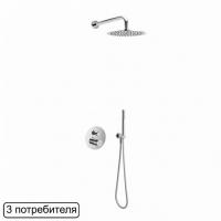 Термостатическая душевая система скрытого монтажа EXCELLENT Pi AREX.SET.1248CR (хром) фото в интернет-магазине Русалия