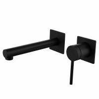 Смеситель ABBER Emotion AF8812B для раковины скрытого монтажа, черный матовый фото в интернет-магазине Русалия