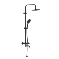 977810300 Jupiter душевая система со смесителем ТМС, ванна/душ, чёрный фото в интернет-магазине Русалия