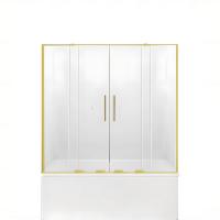 Шторка для ванны NEW TRENDY SMART LIGHT GOLD 160x150 EXK-4314 (светлое золото) фото в интернет-магазине Русалия