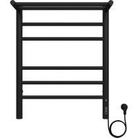 Полотенцесушитель электрический с полкой Terminus Аврора П6 450х60 КС, черный муар 4670078556929 фото в интернет-магазине Русалия