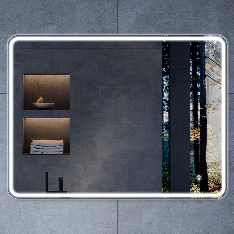 Зеркало LED VLM-3VC1007 1000х700 c сенсорным выключателем и диммером Vincea