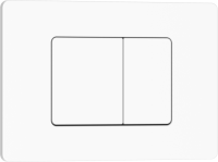 INOX-C Клавиша смыва 246 х 165 мм, белый матовый, нержавеющая сталь IBERICA BLANCA фото в интернет-магазине Русалия