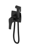Смеситель с гигиеническим душем встраиваемый WONZON & WOGHAND FLEX, Черный матовый (WW-88829072-MB) фото в интернет-магазине Русалия
