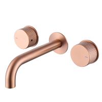 Смеситель ABBER Wasser Kreis AF81122MRG для раковины скрытого монтажа, розовое золото матовое фото в интернет-магазине Русалия