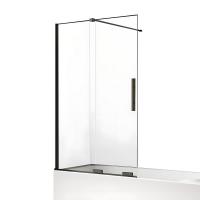 Шторка для ванны NEW TRENDY SMART BLACK 150x150 EXK-4205 (черный) фото в интернет-магазине Русалия
