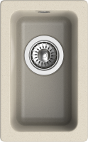 RIVELATO Мойка BERKANA 25 подст.монтаж 1-чаш 305*455 beige scuro арт. фото в интернет-магазине Русалия