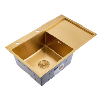 Кухонная мойка Splenka S705.7850.03, золотой сатин фото в интернет-магазине Русалия