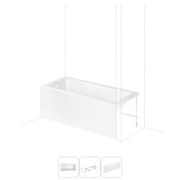 Акриловая ванна Catani 170х80х45 в наборе 3 в 1: акриловая ванна (левый разворот), металлический каркас, лицевой экран S2-3712170L Lavinia Boho фото в интернет-магазине Русалия