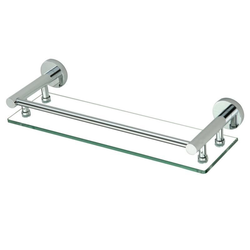 Полка стеклянная Savol S-408791, хром