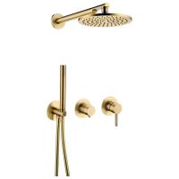 Душевая система встраиваемая (без излива) Grocenberg GB5090MG, матовое золото фото в интернет-магазине Русалия