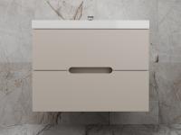 Тумба с раковиной подвесная "Матис 80", Classic 80, (2 ящика), КРЕМ, ЭМАЛЬ ЛС-00002308 + ЛС-00000723 Style Line фото в интернет-магазине Русалия