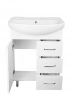Тумба 24 ( 3 ящ.) с раковиной Стелла 65 ФЬЮЖН ЛС-00002285 Style Line фото в интернет-магазине Русалия