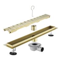 Трап для душа 60см Savol S-DL02C-60, матовое золото фото в интернет-магазине Русалия