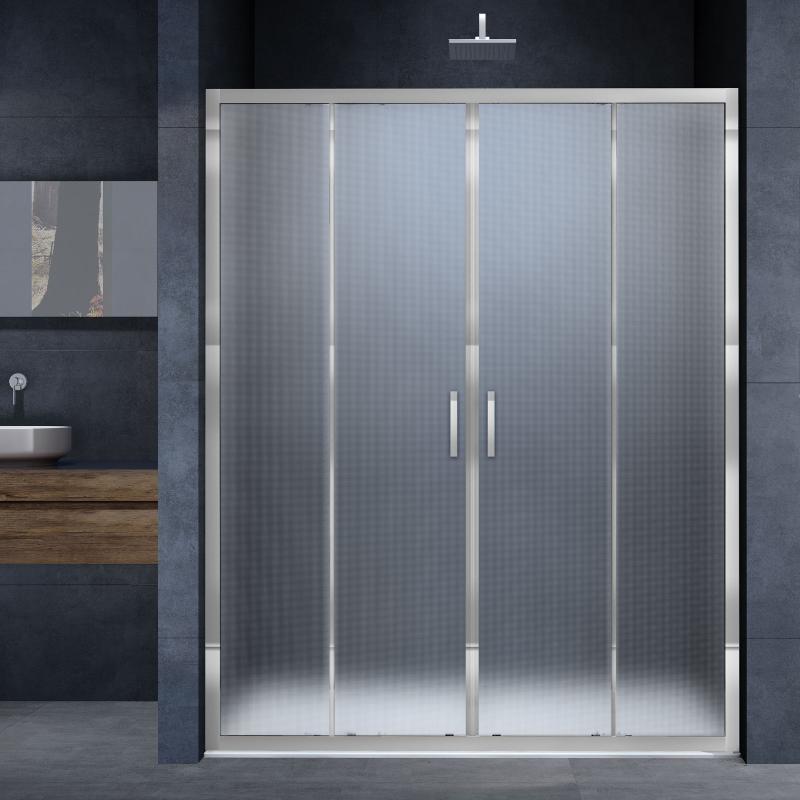 Душевая дверь Alpha VDS-3AL2160MT, 1600, хром, стекло текстурное Vincea