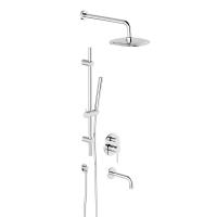 936540000 Scandinavian Pure встраиваемая душевая система с ванно-душевым смесителем, изливом и штанг Damixa фото в интернет-магазине Русалия