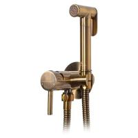 Гигиенический душ со смесителем встраиваемый Grocenberg GB001BR, бронза фото в интернет-магазине Русалия