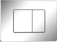 INOX-C Клавиша смыва 246 х 165 мм, хром глянцевый, нержавеющая сталь IBERICA BLANCA фото в интернет-магазине Русалия