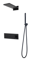 Встроенная душевая система FUSION, трехпозиционная BLACK 130-B фото в интернет-магазине Русалия