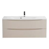 MARINO База под раковину подвесная с двумя выкатными ящиками, Crema Opaco, 1200x450x500, MARINO-1200-2C-SO-CO-P Belbagno фото в интернет-магазине Русалия