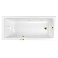 Гидромассажная ванна WHITECROSS Wave 160x80 "SMART NANO" (золото) 0101.160080.100.SMARTNANO.GL фото в интернет-магазине Русалия