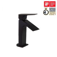 Смеситель для раковины однорычажный с каскадным изливом URBAN CHIC 210101NM матовый черный (M) Ramon Soler фото в интернет-магазине Русалия