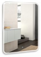Зеркало AZARIO Стив 800х1000 c подсветкой и диммером, сенсор выкл (ФР-00001800) фото в интернет-магазине Русалия