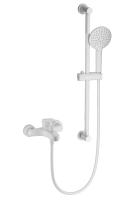 Смеситель для ванны с душевым гарнитуром WONZON & WOGHAND, Белый матовый (WW-C2501-MW) фото в интернет-магазине Русалия