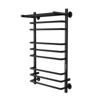 Полотенцесушитель электрический Brace Lux с/п (electro) 70/40 (таймер, скр.монтаж, унив.подкл.R/L, Черный Муар) INDIGO LCBLE70-40PBRRt фото в интернет-магазине Русалия