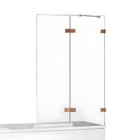 Шторка для ванны NEW TRENDY AVEXA COPPER BRUSHED 120x150 EXK-3813 R (брашированная медь) фото в интернет-магазине Русалия