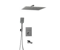 A171919 Встраиваемый комлплект для ванны с верхней душевой насадкой, лейкой и изливом Wasserkraft фото в интернет-магазине Русалия