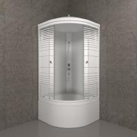 Душевая кабина Полосы 90*90 Б (9 мест+сифон D50) Щ0000061836 Тритон фото в интернет-магазине Русалия