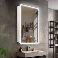 Зеркало-шкаф Каре 40 универсальное с подсветкой, сенсор на зеркале СС-00002462 Style Line фото в интернет-магазине Русалия