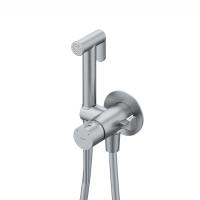 Встраиваемый смеситель с гигиеническим душем, матовый хром, IDDIS, 005BCR0i08 фото в интернет-магазине Русалия