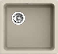 RIVELATO Мойка BERKANA 45 подст.монтаж 1-чаш 485*455 beige scuro арт. фото в интернет-магазине Русалия