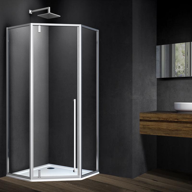 Душевой уголок Penta VSP-3P900CL, 900*900, хром, стекло прозрачное Vincea