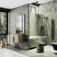 Шторка для ванны складная 4 секции 1400*980 Стекло 6 мм Бесцветное MGV-584-6 MaybahGlass фото в интернет-магазине Русалия