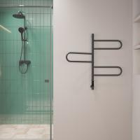 Полотенцесушитель электрический Vincea VTD-1R2CGE 44х80, графит, таймер фото в интернет-магазине Русалия