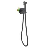 Смеситель встроенный с гигиеническим душем Timo Saona черный матовый (2337/03SM) фото в интернет-магазине Русалия