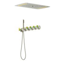 Душевая система встроенная с термостатом Timo Saona никель (SX-2319/13SM) фото в интернет-магазине Русалия